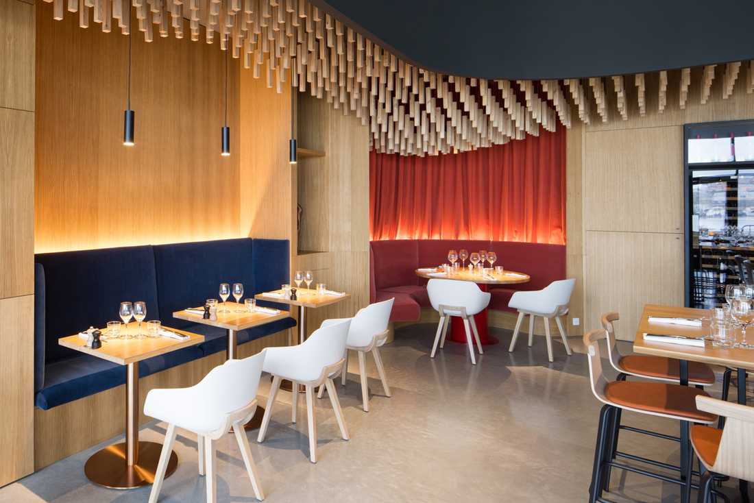 Design intérieur d'un restaurant en Haute-Savoie