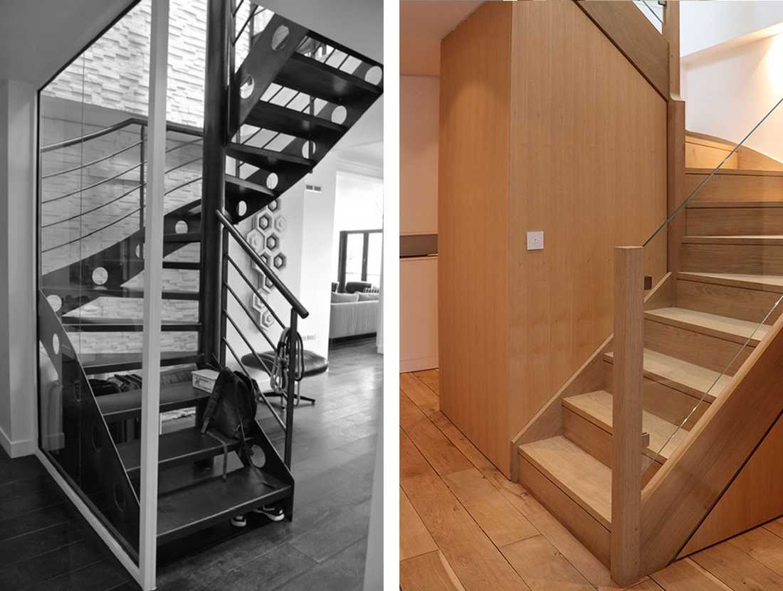 Remplacement d'un escalier interieur par un architecte à Annecy