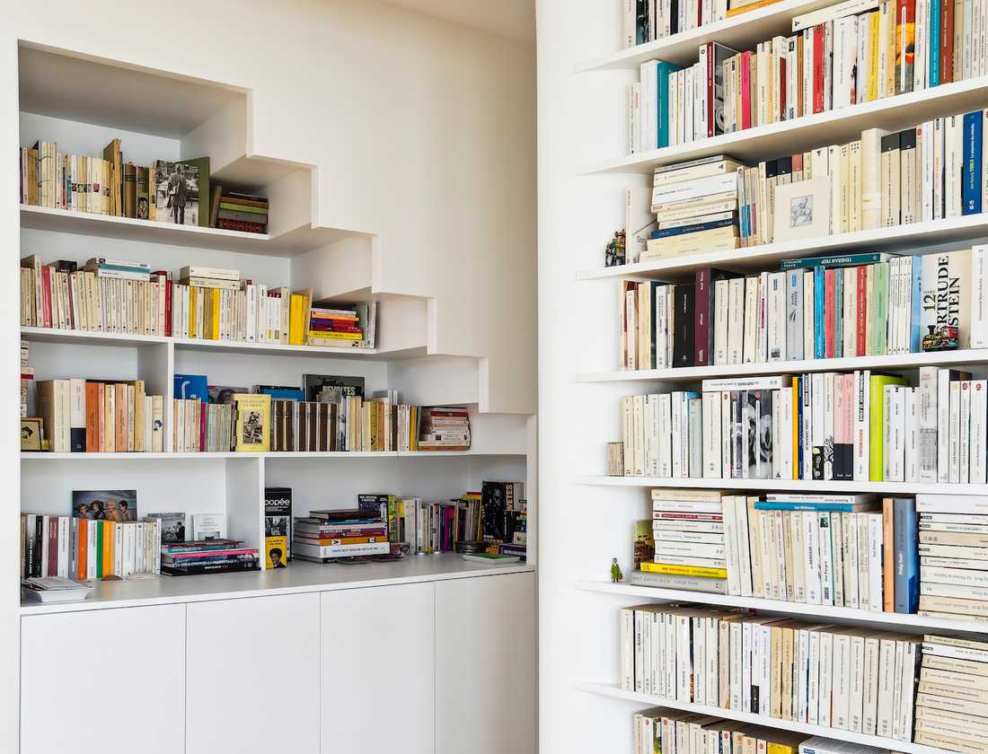 Création d'une chambre dans un duplex - une bibliothèque