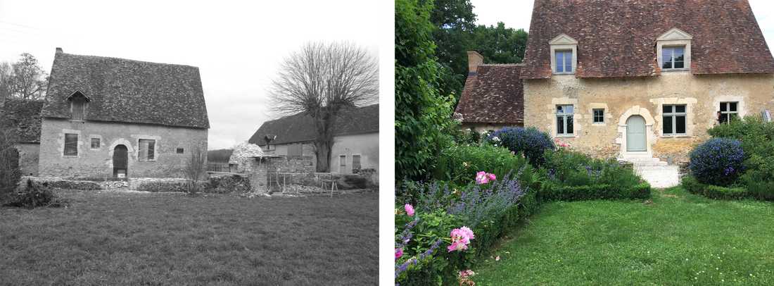 Création d'un jardin de villégiature dans une maison du 16e siècle en Haute-Savoie