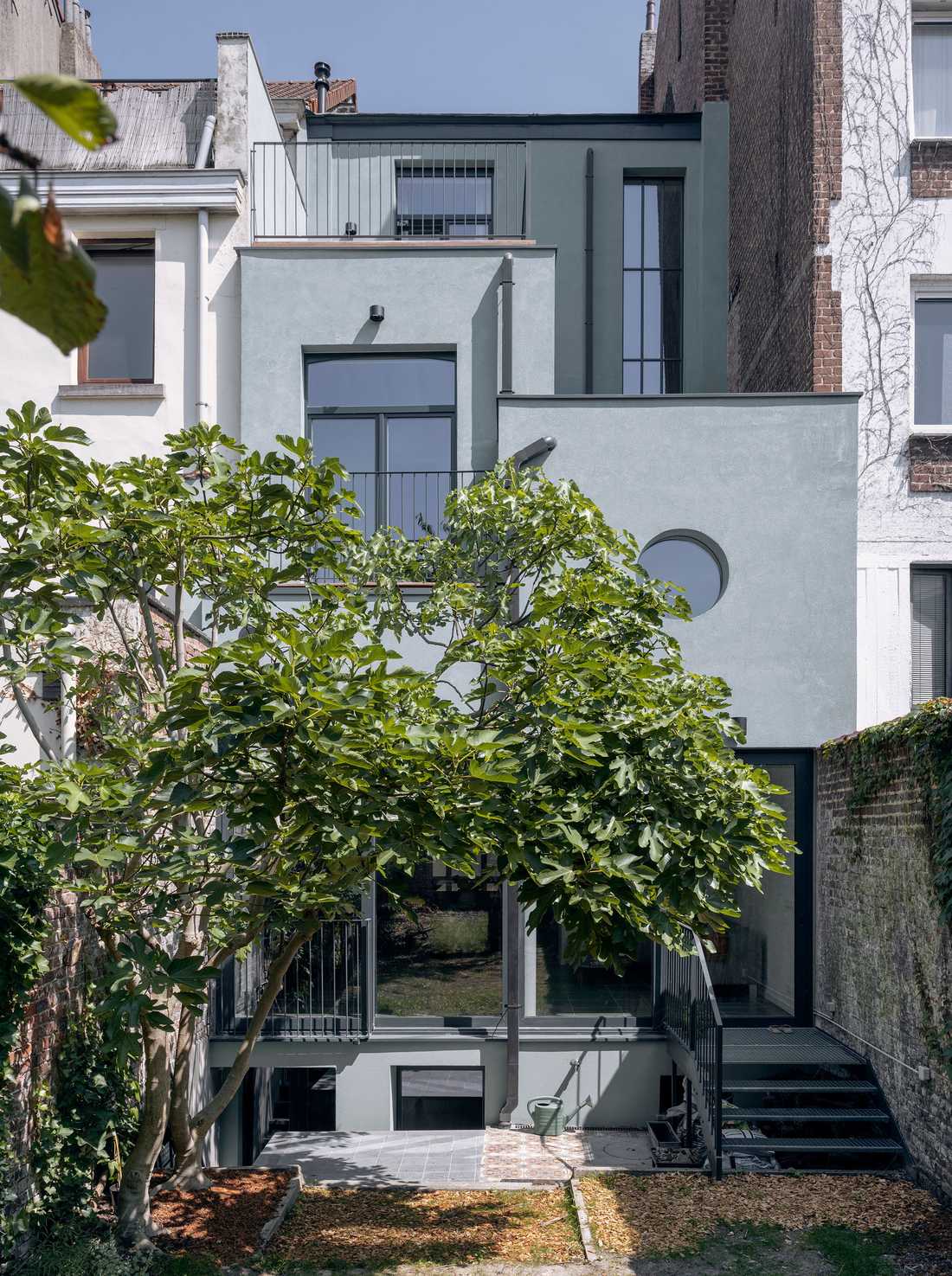 Extension d'une maison de ville mitoyenne par un architecte à Annecy