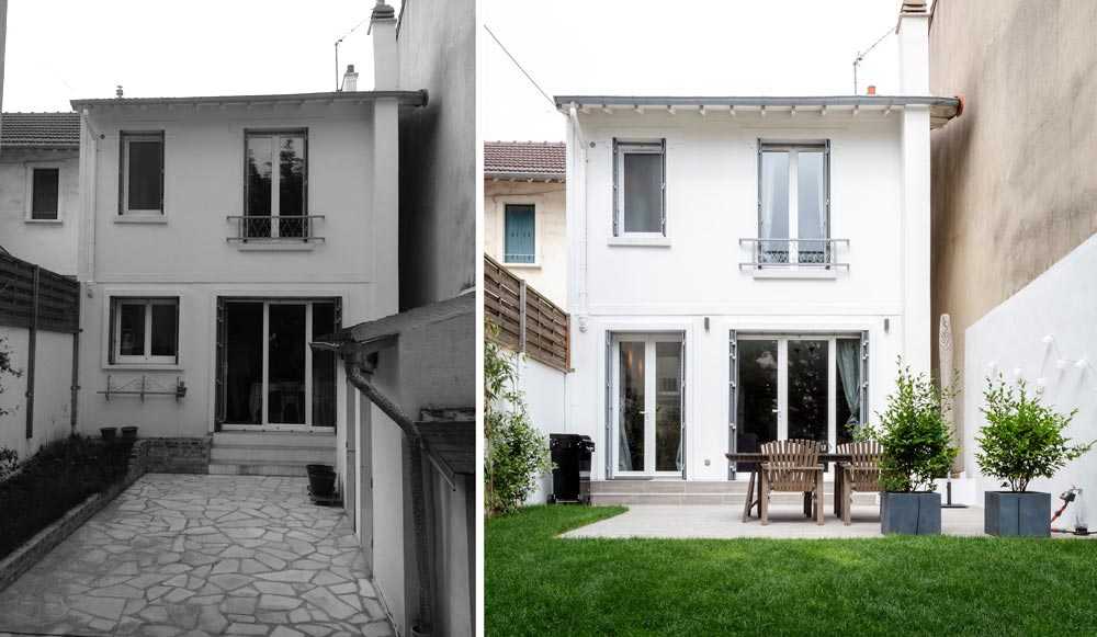 Rénovation de la facade d'une maison de ville à Annecy