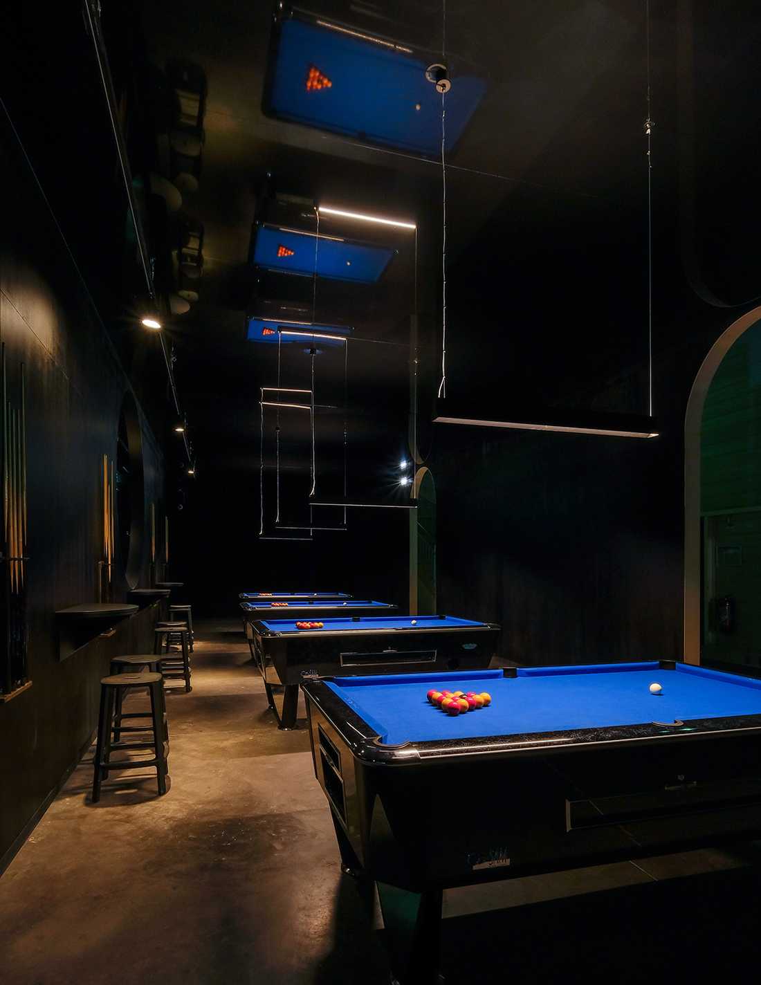 Pool room aménagé par un architecte d'intérieur