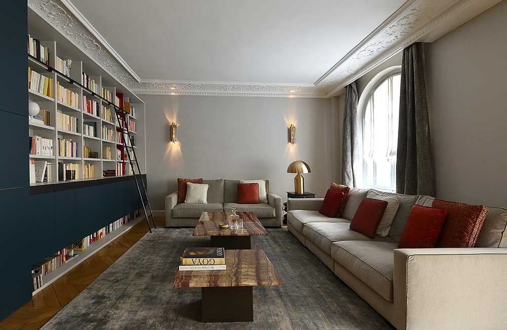 Décoration d'intérieur d'un appartement haussmannien de 220m2