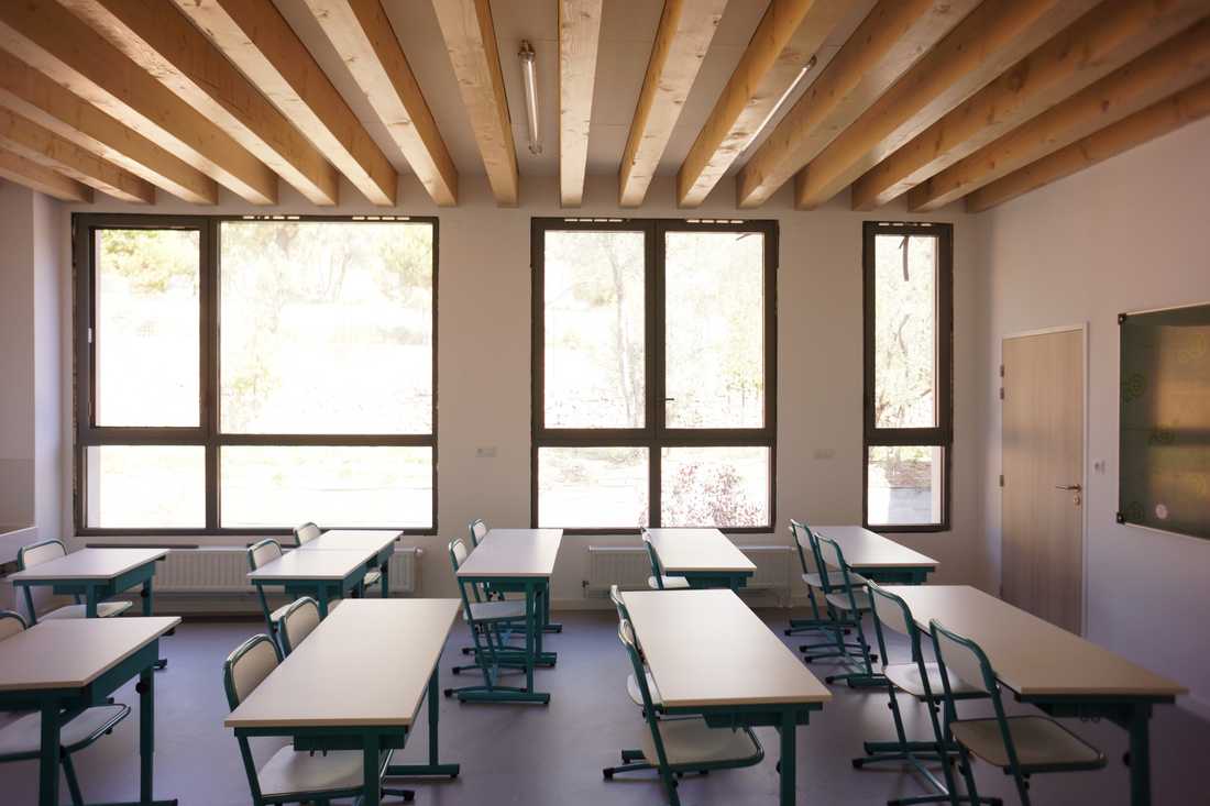 Salle de classe aménagée par un architecte à Annecy