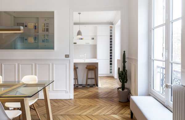 Rénovation intérieure d’un appartement haussmannien de 100m2 par un architecte d'intérieur à Annecy