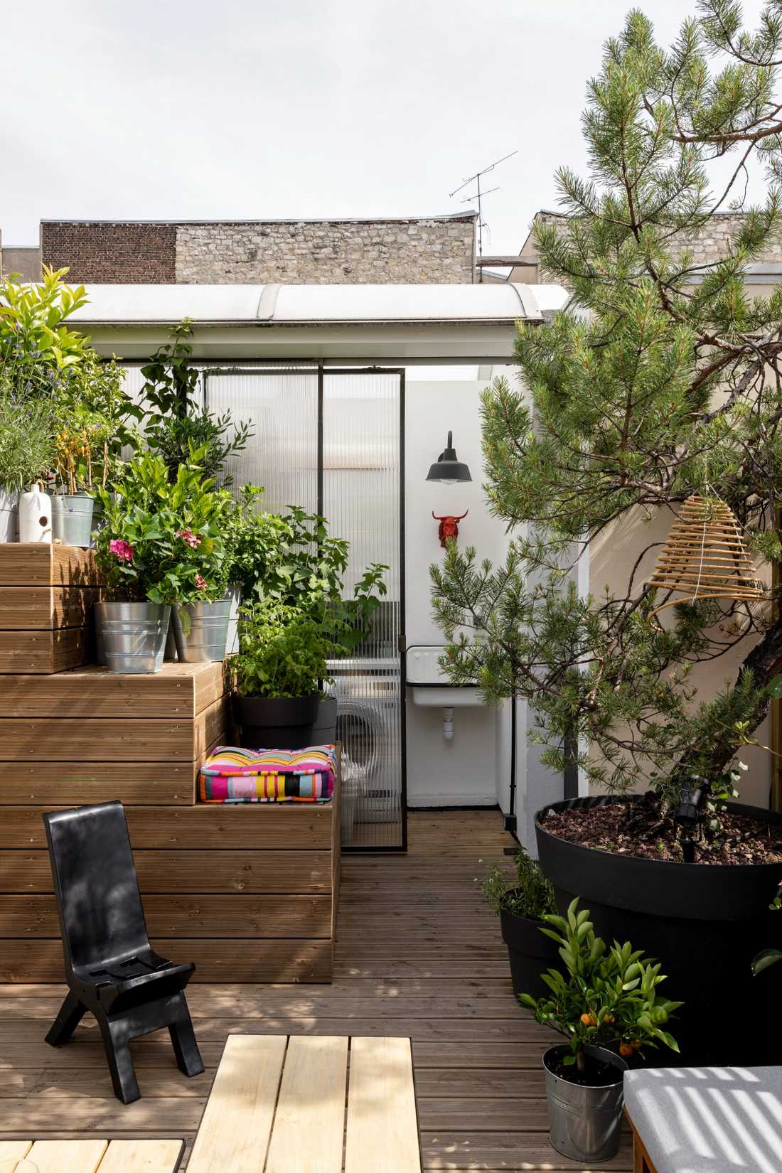 Toit-terrasse du triplex à Annecy