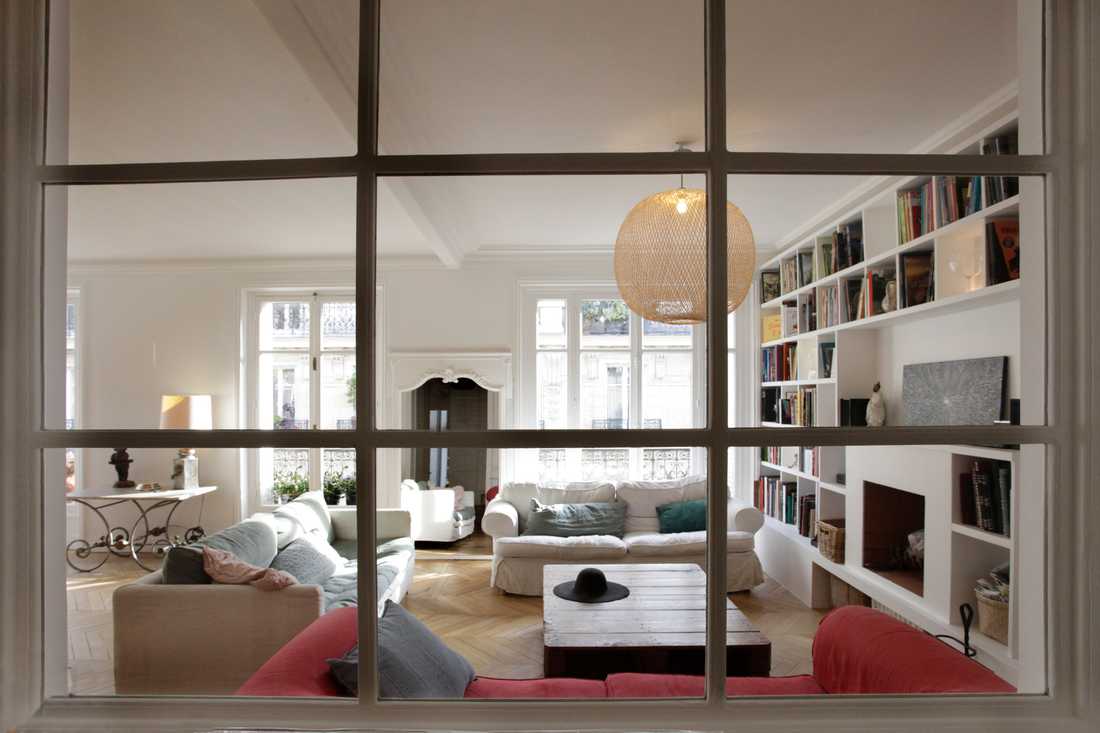 Rénovation d'un appartement haussmannien par architecte d'interieur à Annecy