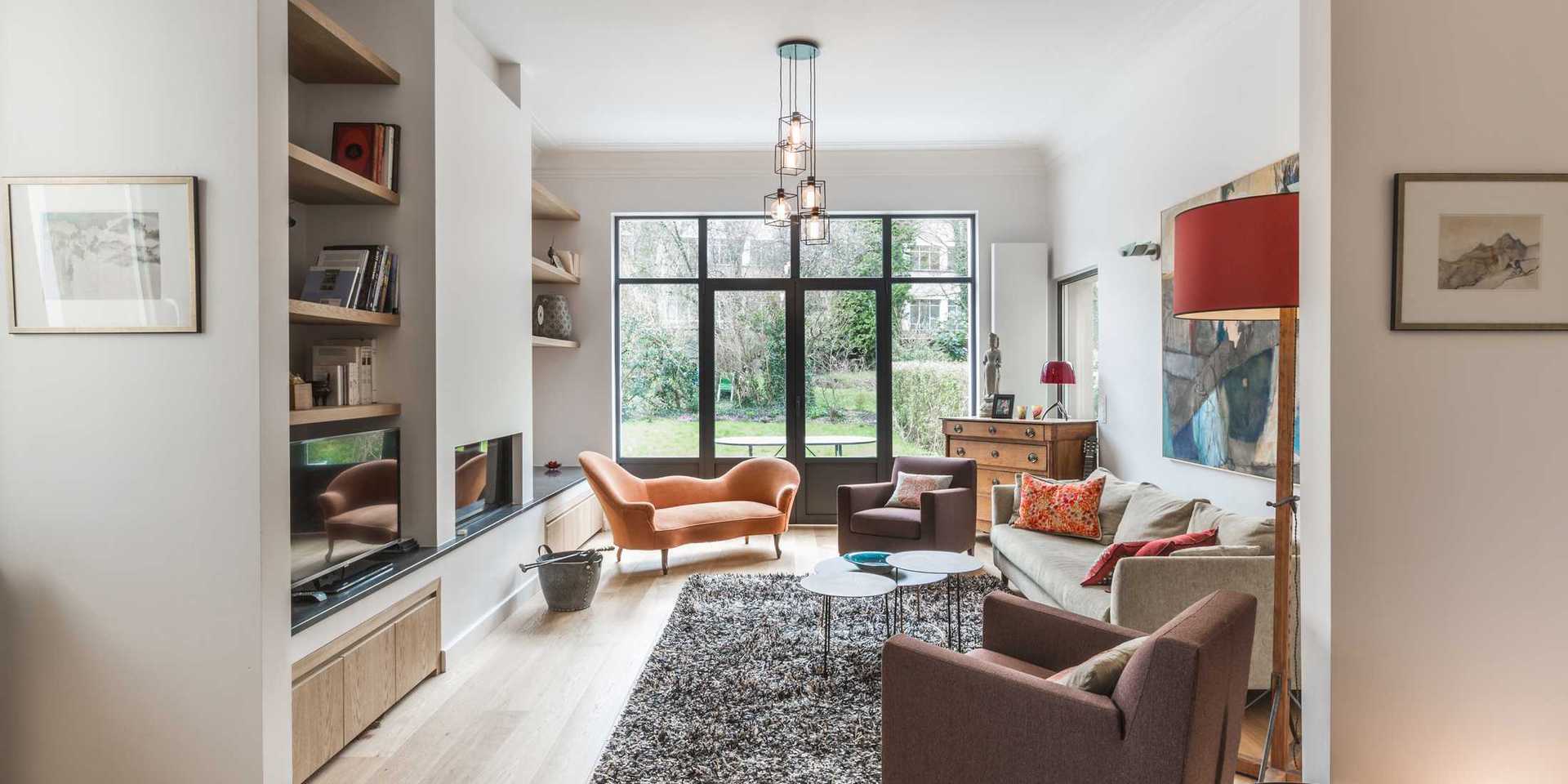 Décoration d'intérieur d'une maison contemporaine dans la banlieue de Genève